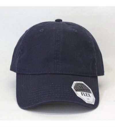 Baseball Caps Vintage Year Stretchable Cotton Flex Six Panel Anti-Odor Sweatband Baseball Cap - Navy - C9182GYLODI $17.19