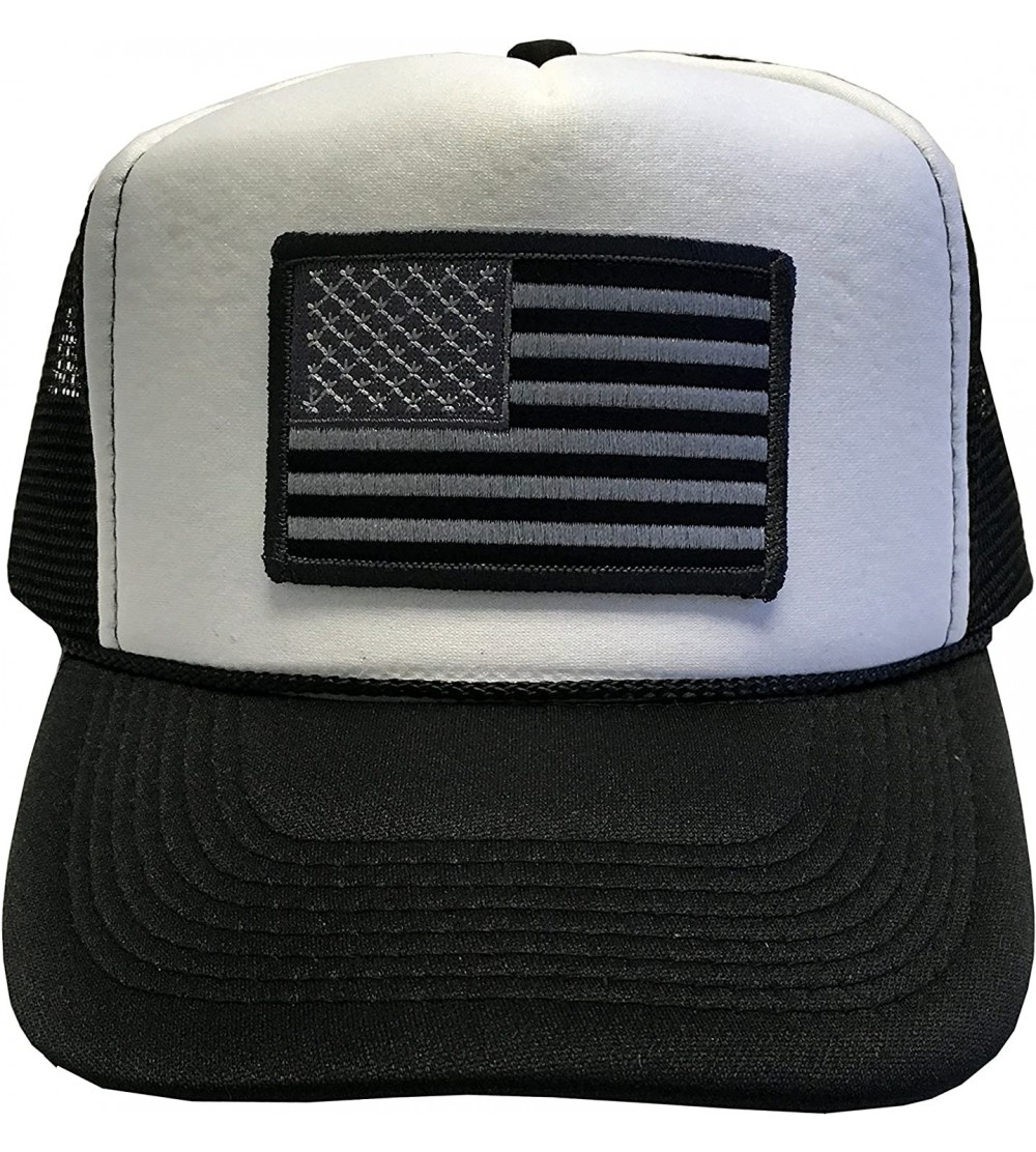 Baseball Caps Flag of The United States of America Adjustable Unisex Adult Hat Cap - Black/White/Black - C0184YUQ08W $8.42