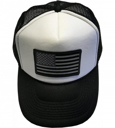 Baseball Caps Flag of The United States of America Adjustable Unisex Adult Hat Cap - Black/White/Black - C0184YUQ08W $8.42