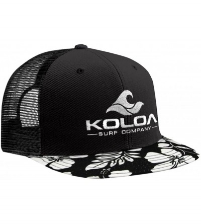 Baseball Caps Classic Mesh Back Trucker Hats - Hawaiian Bill With White Embroidered Logo - CT12DSMB499 $13.04