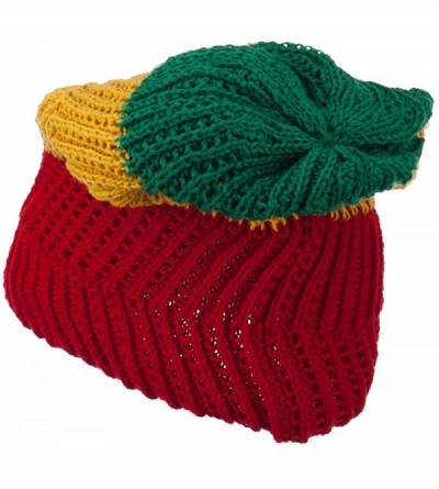 Skullies & Beanies Zig Zag Vintage Rasta Beanie - Rasta - CC11P5HR517 $31.46