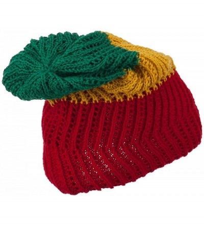 Skullies & Beanies Zig Zag Vintage Rasta Beanie - Rasta - CC11P5HR517 $31.46