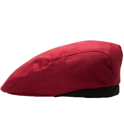 Skullies & Beanies Men Women Chef Catering Baker Kitchen Cook Hat Duckbill Beret Caps - Red Wine - CX18IRMQ6Q4 $7.40