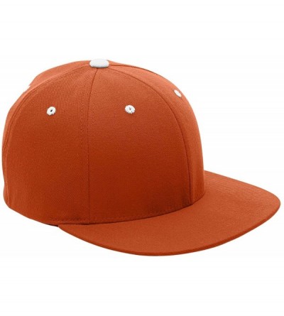 Baseball Caps Pro Performance Contrast Eyelets Cap (ATB101) - Sport Burnt Orange/White - CI11UCU0OO7 $8.35