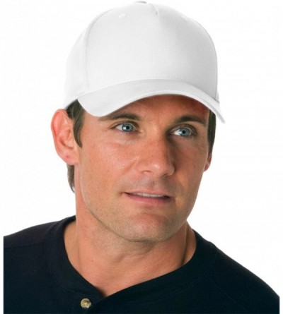 Baseball Caps Flexfit 6560 - Five Panel Cap - White - C41134VTHO9 $12.70
