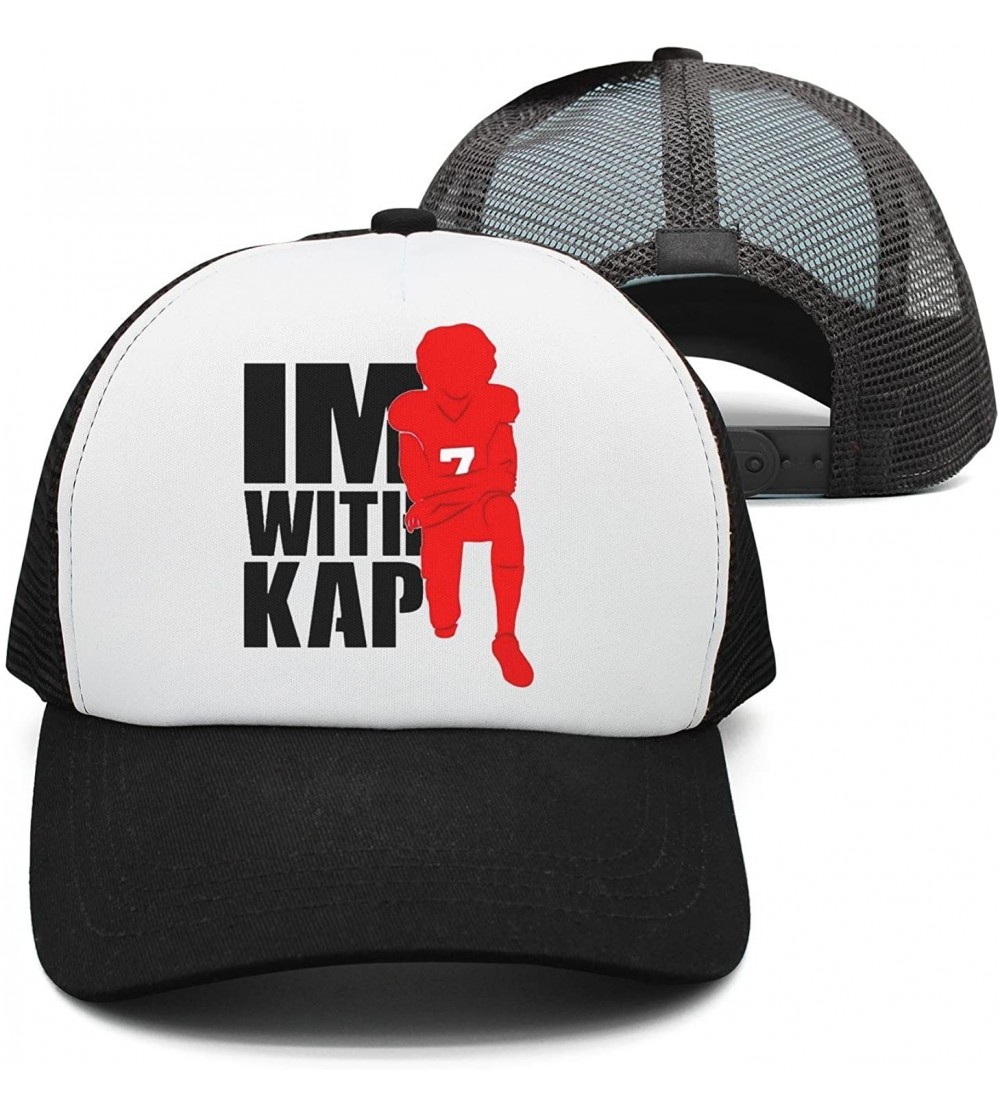 Baseball Caps ImWithKap Flat-Brim Baseball Caps Unisex Adjustable Hat - Imwithkap-21 - CV18GGXUWN5 $21.99