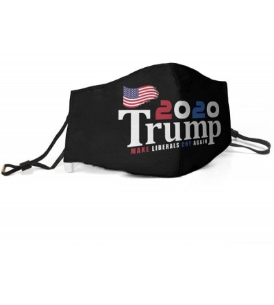 Balaclavas Women Men Face Cover Cover Muffle Anti Dust Mouth Trump 2020 Printed with Adjustable Earloop Face-Mask - CV197XML2...