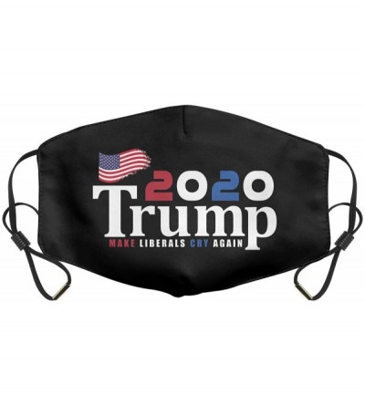 Balaclavas Women Men Face Cover Cover Muffle Anti Dust Mouth Trump 2020 Printed with Adjustable Earloop Face-Mask - CV197XML2...