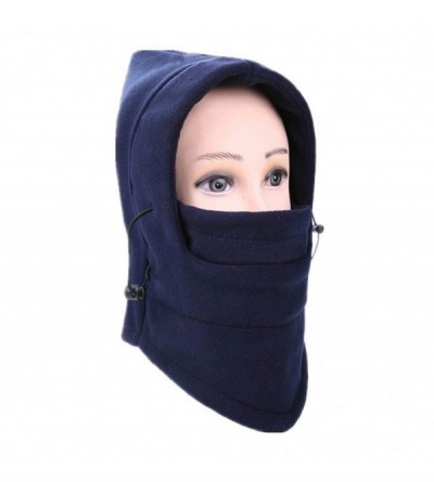 Balaclavas Thermal Beanies Cycling Outdoor Stopper - Dark Blue - CH192HW0RS4 $9.59