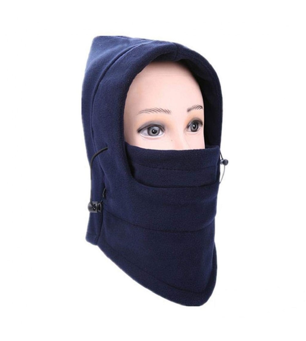 Balaclavas Thermal Beanies Cycling Outdoor Stopper - Dark Blue - CH192HW0RS4 $9.59