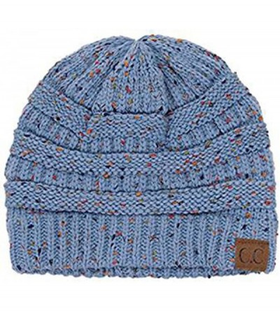 Skullies & Beanies Trendy Warm Chunky Soft Stretch Cable Knit Slouchy Beanie Skully HAT20A - Confetti Denim - CN1876DIGMX $11.70