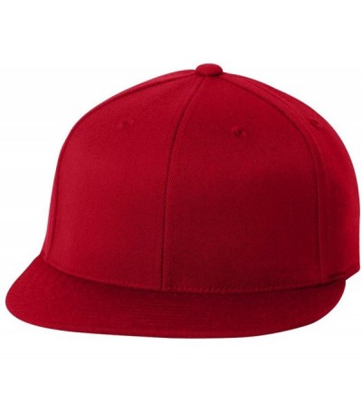Baseball Caps Yupoong Men's 6-Panel High-Profile Premium Fitted Cap - Royal Blue - CW11664IHM9 $13.62