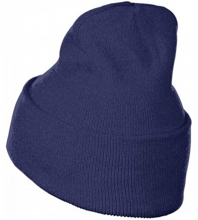 Skullies & Beanies Motorcross Racing Winter Knitting Stretchy - Navy - CQ18KQAWKAL $14.16