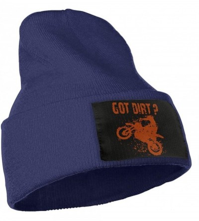 Skullies & Beanies Motorcross Racing Winter Knitting Stretchy - Navy - CQ18KQAWKAL $14.16