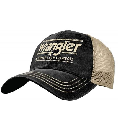 Baseball Caps Mens Black/White Long Live Cowboys Adjustable Snapback Hat - C918IDMLOSM $46.61