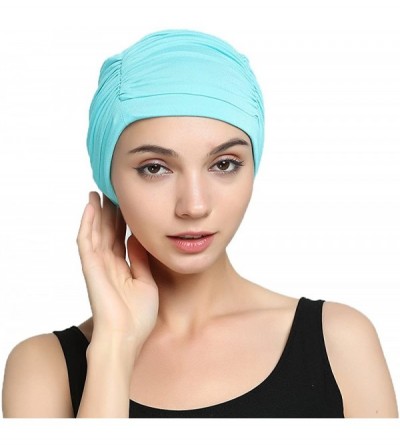 Skullies & Beanies Bamboo Fashion Chemo Cancer Beanie Hats for Woman Ladies Daily Use - Aqua - CO187NMXNC5 $14.30