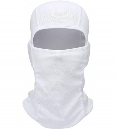 Balaclavas Balaclava - Windproof Mask Adjustable Face Head Warmer for Skiing- Cycling- Motorcycle Outdoor Sports - White - CM...