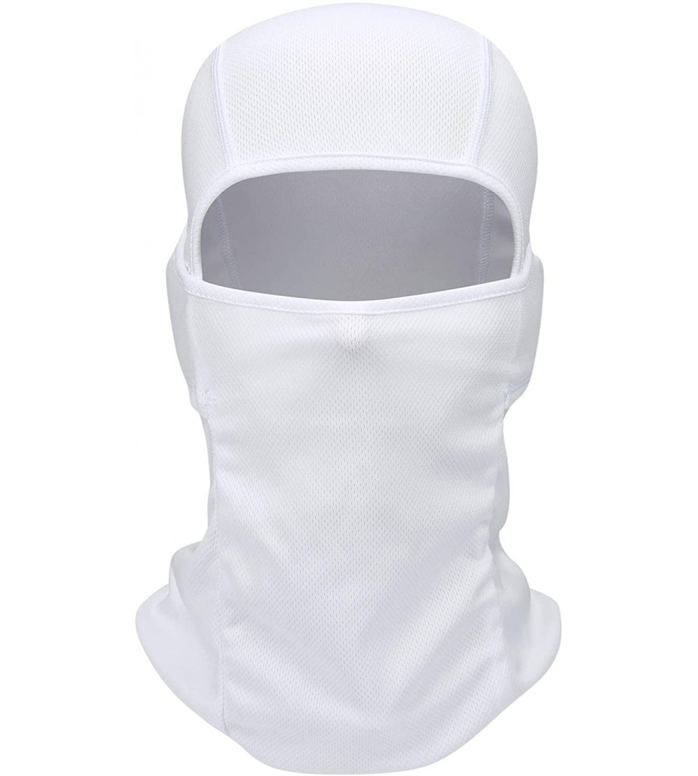 Balaclavas Balaclava - Windproof Mask Adjustable Face Head Warmer for Skiing- Cycling- Motorcycle Outdoor Sports - White - CM...