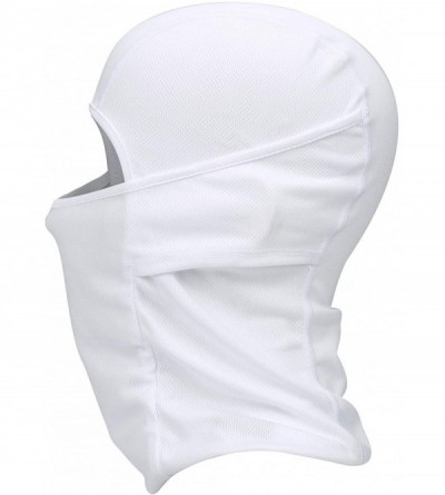 Balaclavas Balaclava - Windproof Mask Adjustable Face Head Warmer for Skiing- Cycling- Motorcycle Outdoor Sports - White - CM...