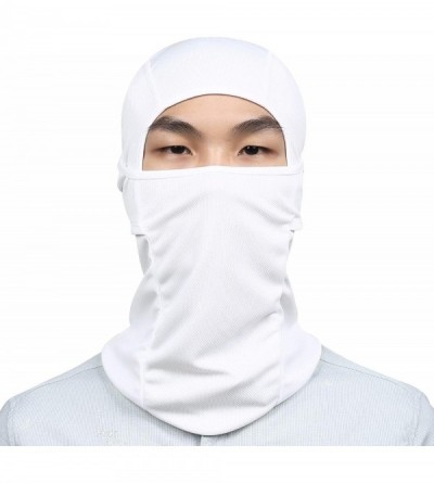 Balaclavas Balaclava - Windproof Mask Adjustable Face Head Warmer for Skiing- Cycling- Motorcycle Outdoor Sports - White - CM...