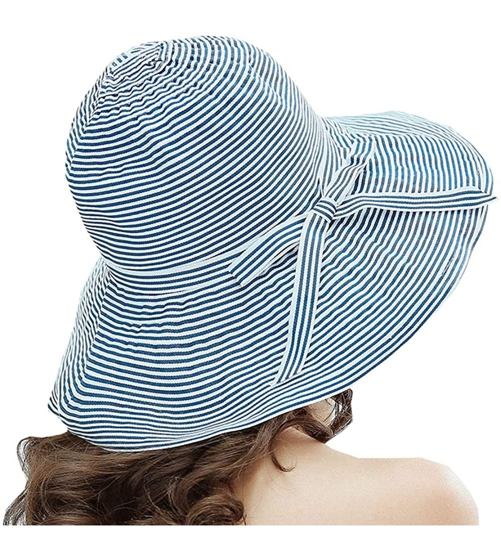 Sun Hats Bucket Summer Foldable Floppy Packable - B-blue - C618UXT6A6S $11.08