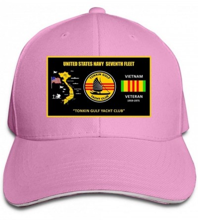 Baseball Caps Vietnam Veteran Baseball Adjustable Sandwich - Pink - CL18UCZCYGQ $34.21