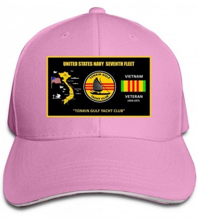 Baseball Caps Vietnam Veteran Baseball Adjustable Sandwich - Pink - CL18UCZCYGQ $21.89