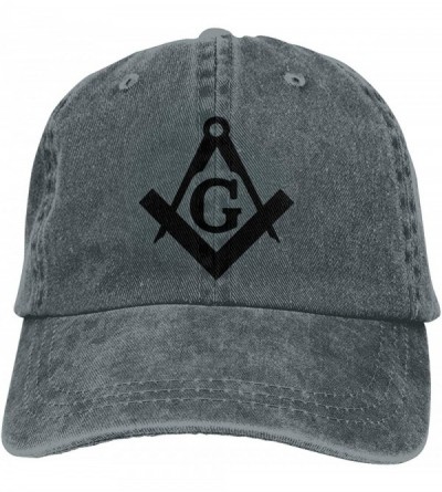 Baseball Caps Africa Rainbow Unisex Washed Adjustable Baseball Hats Dad Caps - Freemason Logo Square and Compass /Deep Heathe...