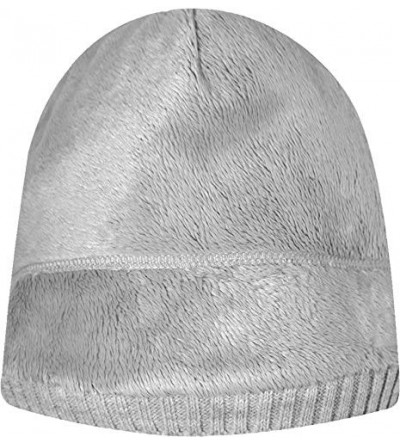 Skullies & Beanies Ladies Butter Pile Fleece Beanie - Glacier Grey - C312IETXJ9T $12.54