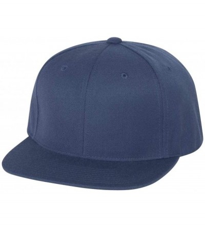 Baseball Caps Classic Snapback Pro-Style Wool Cap - Navy - CX11NANFD2P $8.88
