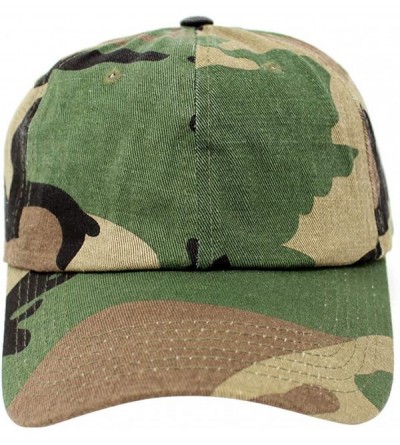 Baseball Caps Wholesale 12-Pack Baseball Cap Adjustable Size Plain Blank All Cotton Solid Color dad Hat - Camo - CG195SR0HYA ...