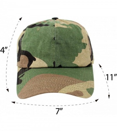 Baseball Caps Wholesale 12-Pack Baseball Cap Adjustable Size Plain Blank All Cotton Solid Color dad Hat - Camo - CG195SR0HYA ...