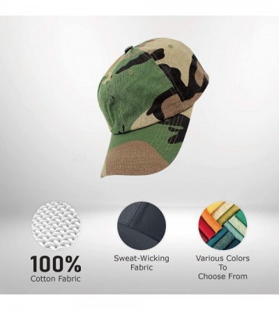 Baseball Caps Wholesale 12-Pack Baseball Cap Adjustable Size Plain Blank All Cotton Solid Color dad Hat - Camo - CG195SR0HYA ...