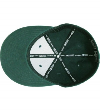 Baseball Caps The Real Original Fitted Flat-Bill Hats True-Fit - 14. Hunter Green - C811JEI0LSH $13.21