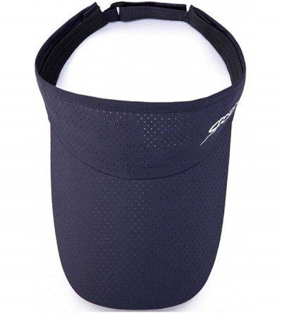 Visors Breathable Men Women Sun Visor Cap Sports Outdoor Adjustable Hat - Sky Blue - CN18SHWDUYO $19.22