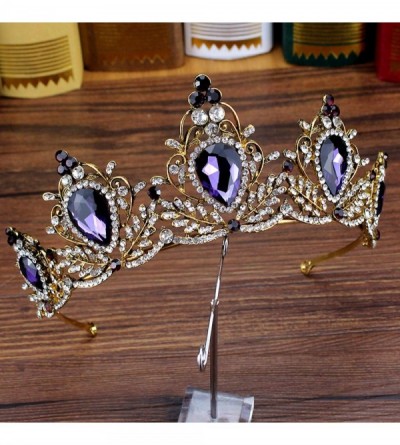 Headbands Vintage Jewelry Crystal Headband Wedding - rose gold crown - CO18WCSWNW3 $29.12