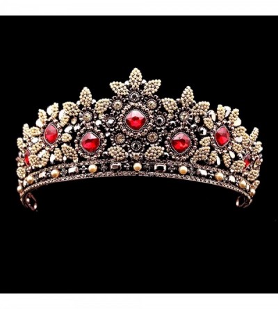 Headbands Vintage Jewelry Crystal Headband Wedding - rose gold crown - CO18WCSWNW3 $29.12