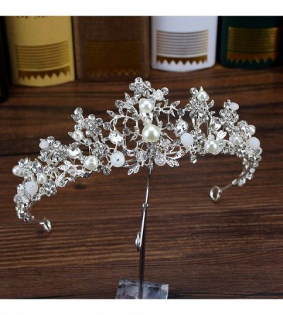 Headbands Vintage Jewelry Crystal Headband Wedding - rose gold crown - CO18WCSWNW3 $29.12