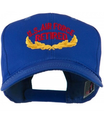 Baseball Caps US Air Force Retired Emblem Embroidered Cap - Royal - C211I67IZO9 $25.57