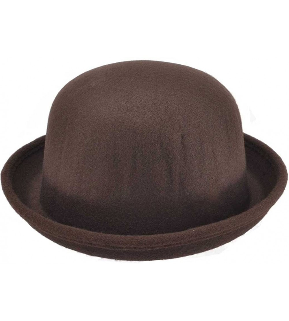 Sun Hats Women Summer Beach Hat Round Hat Sun Protection XMZ12 - Brown - CS121VE4AUF $14.53