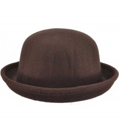 Sun Hats Women Summer Beach Hat Round Hat Sun Protection XMZ12 - Brown - CS121VE4AUF $14.53