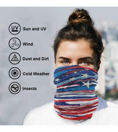 Balaclavas Multifunctional Balaclavas Headwear Seamless Star Pattern Face Mask Headband Neck Gaiter Bandanas - Scrawl - CB197...