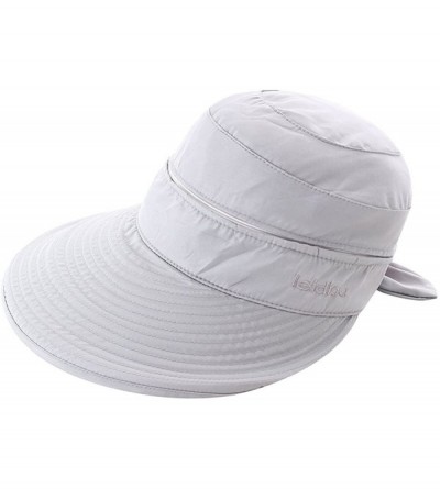 Sun Hats Baseball Caps Woman Bowknot Summer Dual Purpose Hats - Gray - CQ11ZYCBHGR $10.63