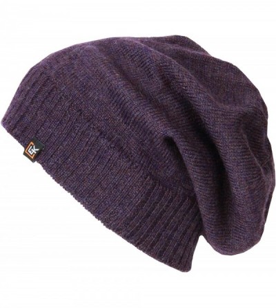 Skullies & Beanies 100% Wool Classic Knit Beanie Hat Cap for Women & Men - Amethyst - CC12OBOQMLW $28.87