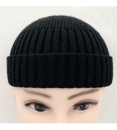 Skullies & Beanies Fashion Fall Winter Knitted Hat Skull Cap Sailor Cap Cuff Beanie Vintage for Men Women - 1 - CW1880RS9DG $...