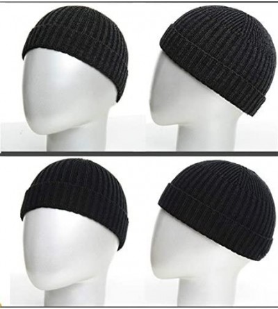 Skullies & Beanies Fashion Fall Winter Knitted Hat Skull Cap Sailor Cap Cuff Beanie Vintage for Men Women - 1 - CW1880RS9DG $...