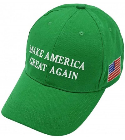 Skullies & Beanies Make America Great Again Donald Trump Cap Hat Unisex Adjustable Hat - 001 Green - CK18NHQ3Q3O $8.19