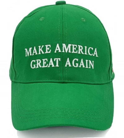 Skullies & Beanies Make America Great Again Donald Trump Cap Hat Unisex Adjustable Hat - 001 Green - CK18NHQ3Q3O $21.56