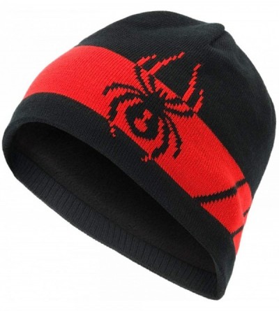 Skullies & Beanies Mens Men's Shelby Hat - Black/Volcano - CZ188AX89R6 $43.75