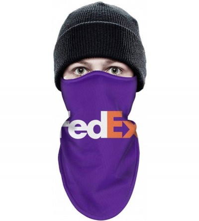 Balaclavas Half Balaclava Face Mens Womens Postal Man White-Fed-Ex-Express-Symbol-Logo-Motorcycle Face - White-47 - CM197U42W...